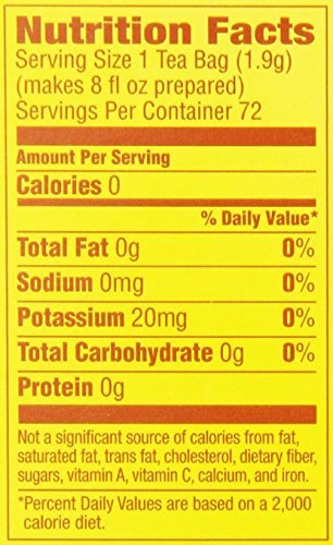 Lipton decaffeinated box open with visible tea bags for pantry organization benefit