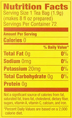 Lipton decaffeinated box open with visible tea bags for pantry organization benefit