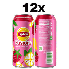Close-up of Lipton can texture and label, highlights crisp iced tea appeal