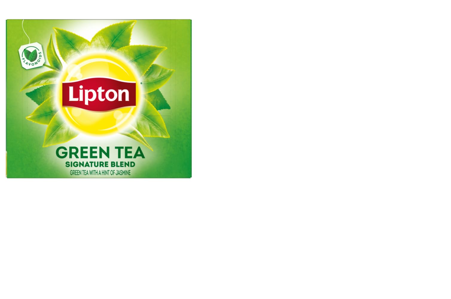 Lipton front packaging showing 100-count box and sustainable labeling, clear choice