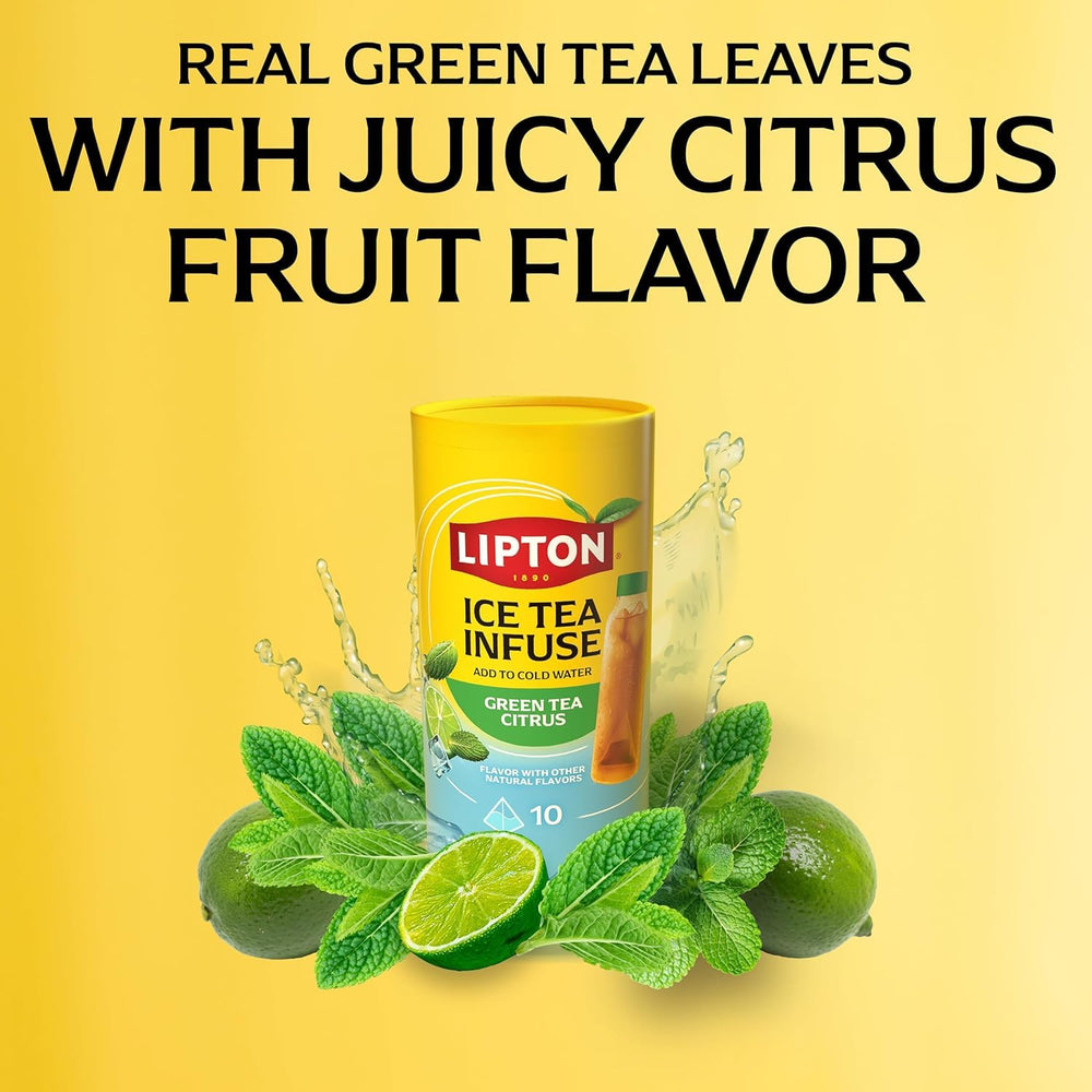 Lipton cold-brew bottle on table ready to drink for on-the-go hydration