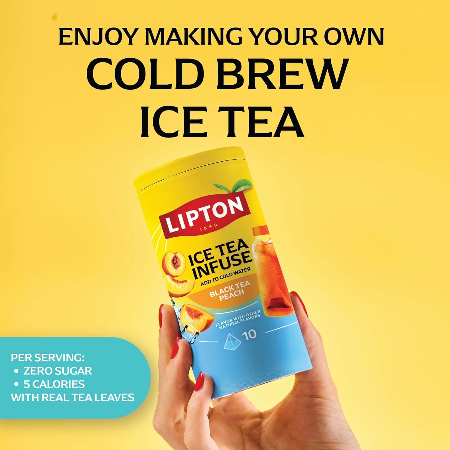 Lipton variety pack open with three tea bags demonstrating single-serve convenience