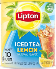 Lipton lemon front packaging showing label and yield benefits