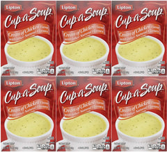 Lipton front packaging showing cream of chicken box and benefits