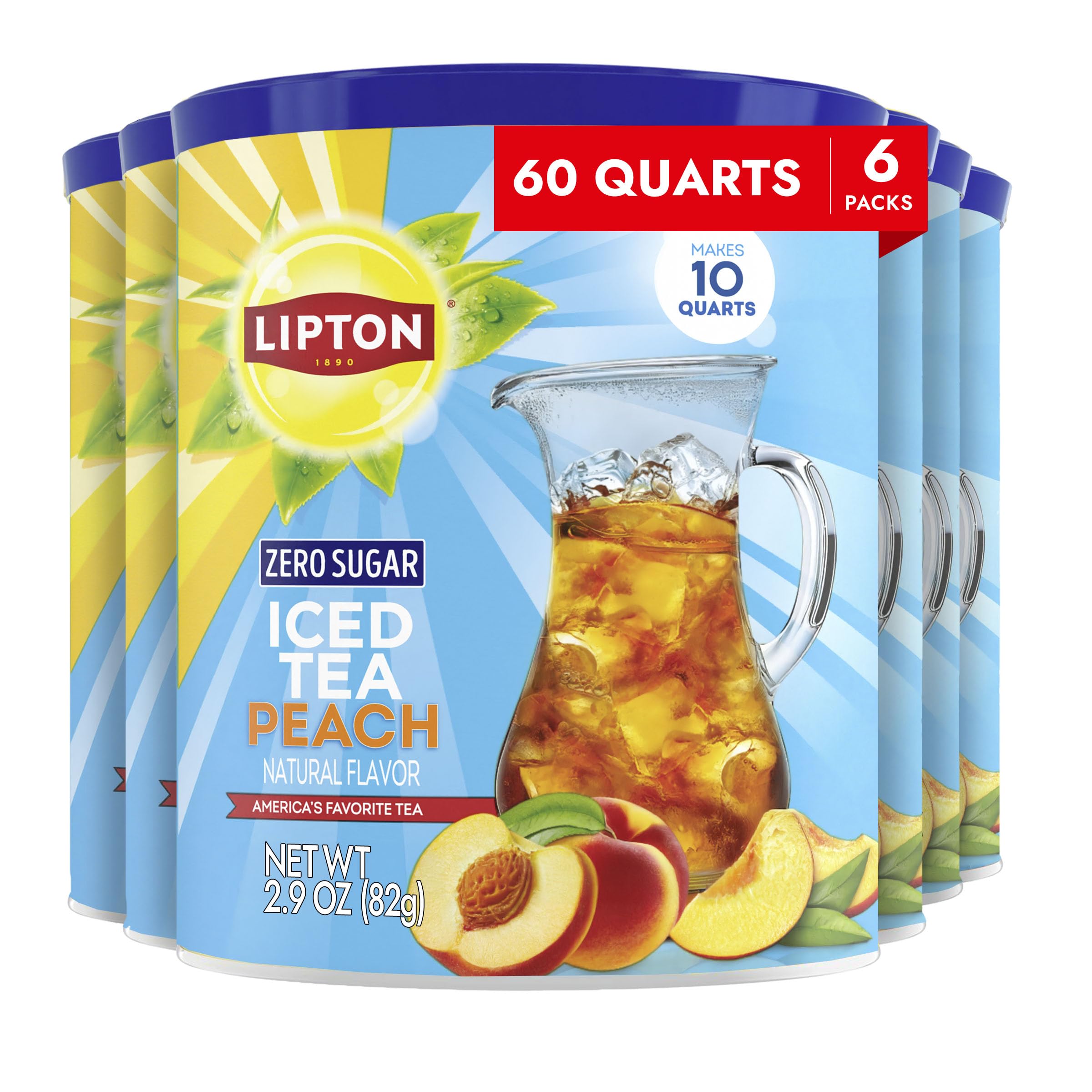 Lipton front canister showing packaging and quick preparation benefit