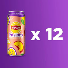 Lipton can close-up of label and condensation highlighting taste appeal