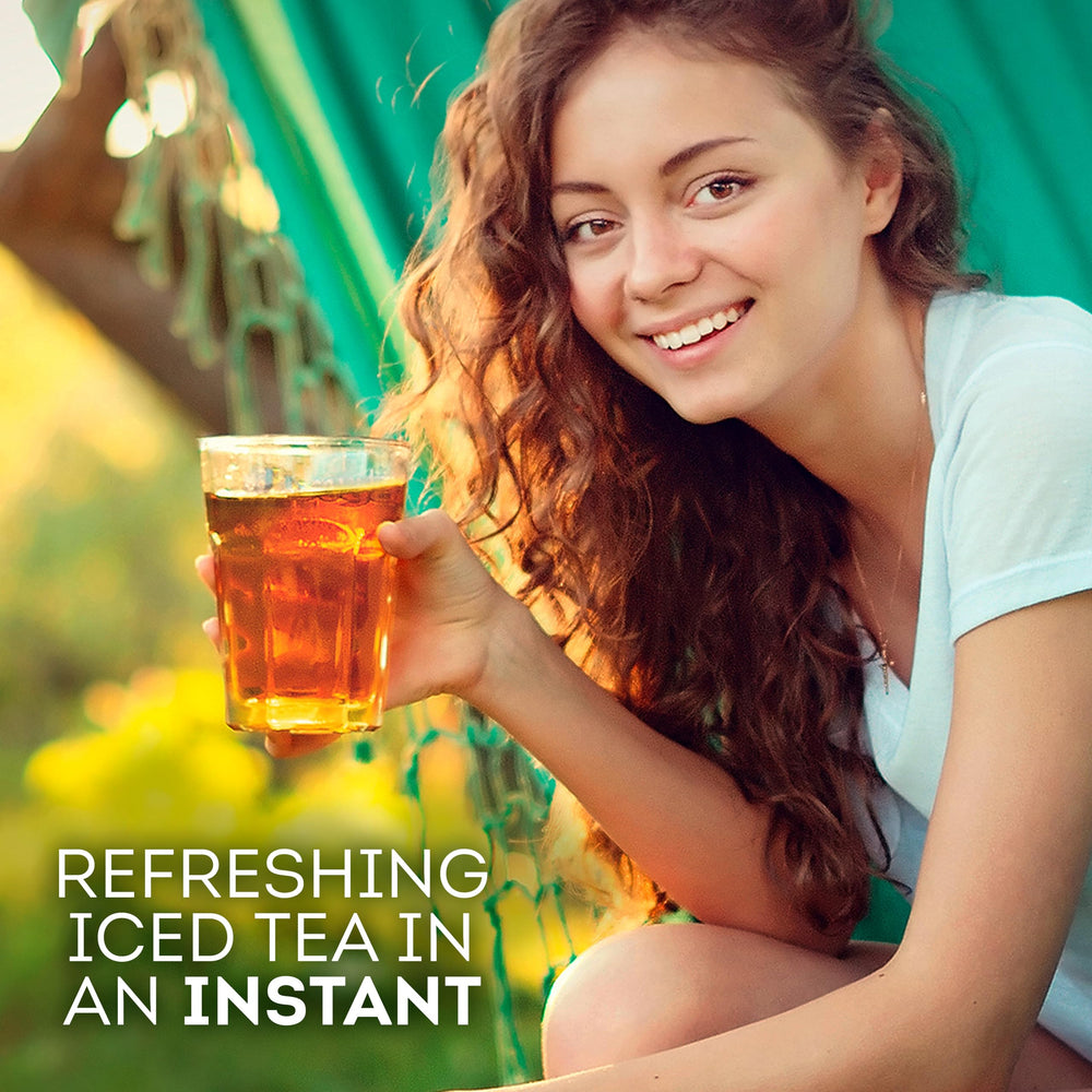 Lipton label detail showing ingredient and decaffeinated benefit