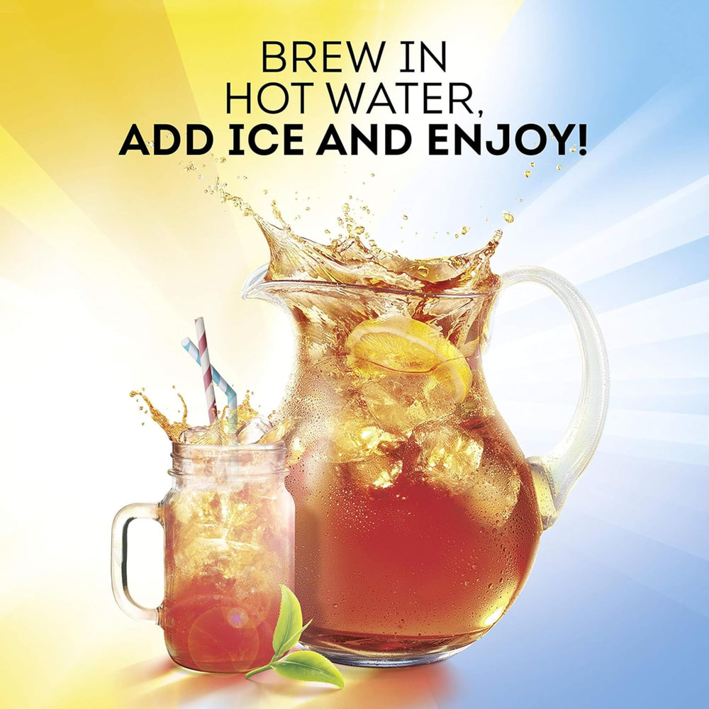 Lipton box held in hand illustrating pack size and portion control benefit