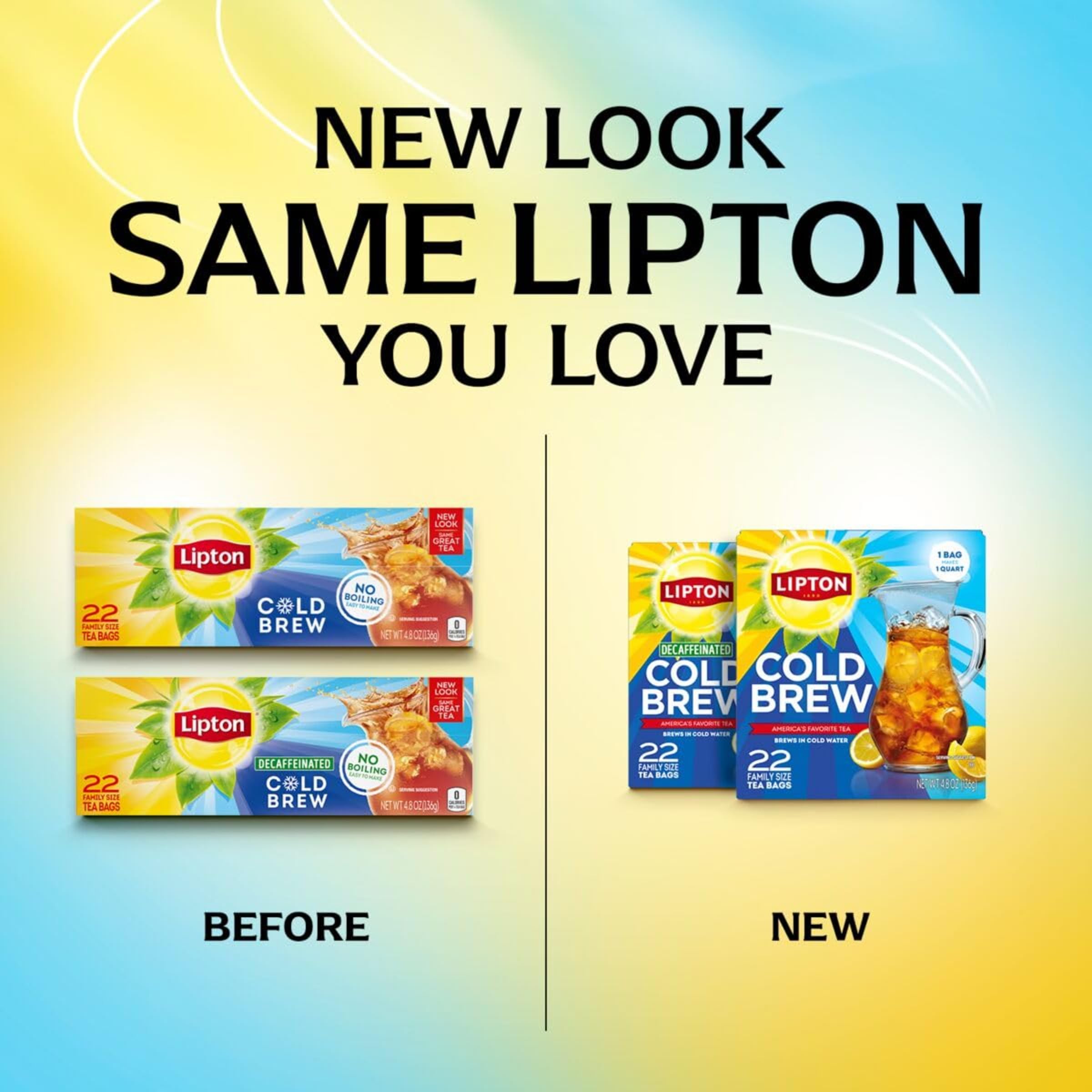 Lipton close-up of tea bag and leaf blend highlighting smooth flavor