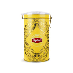 Lipton jar front view showing Yellow Label gift jar and clear packaging benefit