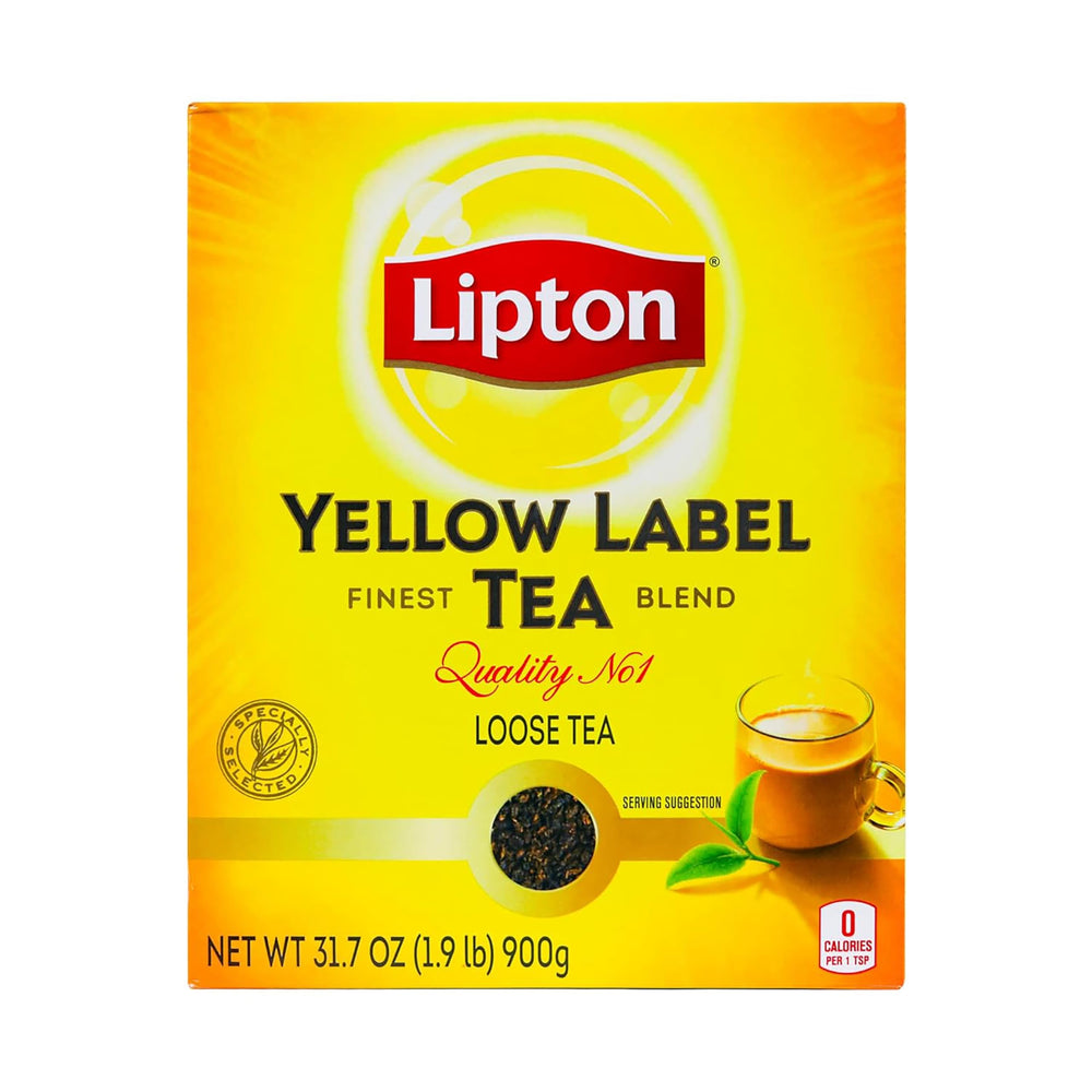 Lipton front packaging showing brand and large 900g pack benefit