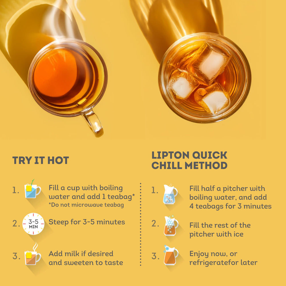 Lipton jar beside everyday items for size comparison and storage convenience