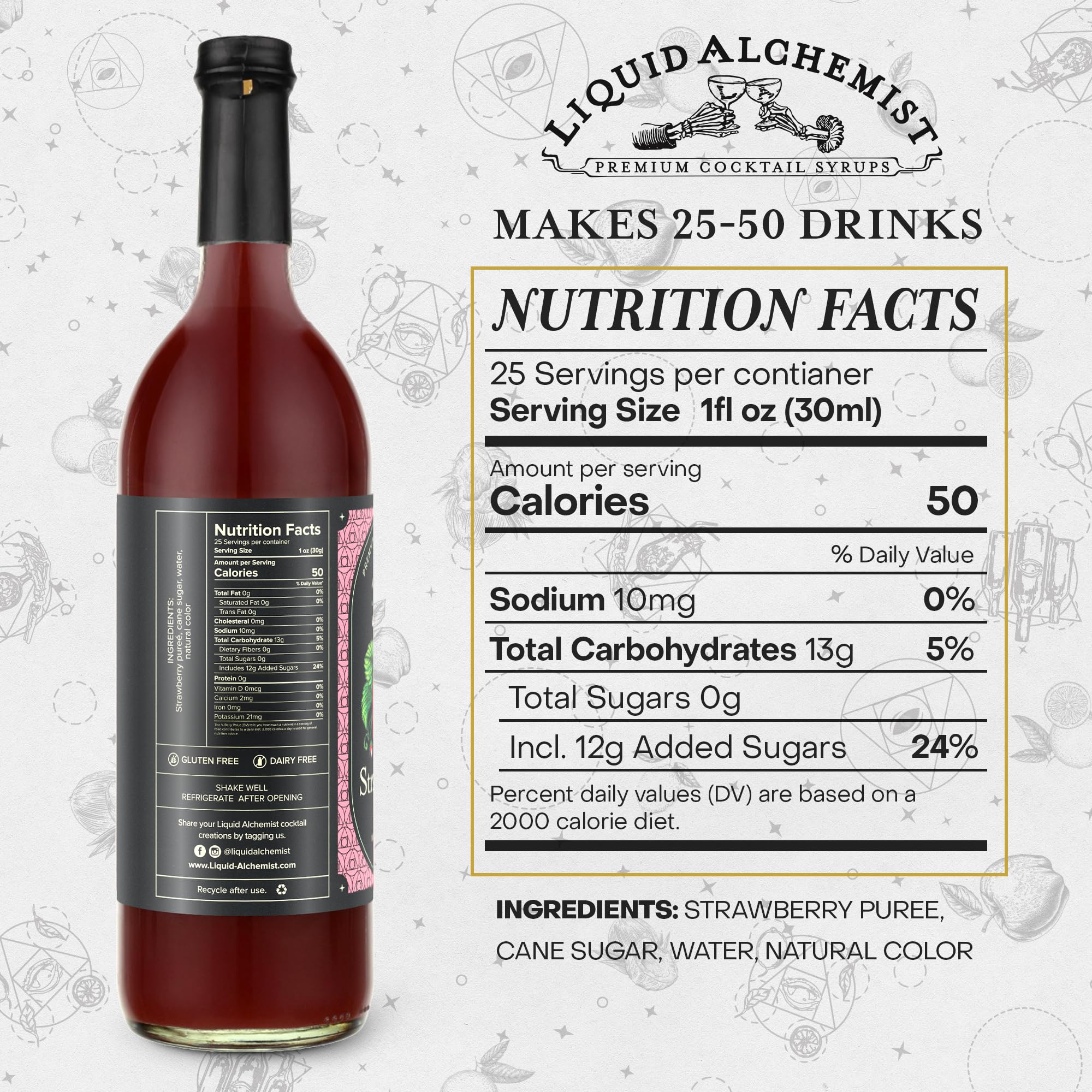 Liquid Alchemist angled bottle on counter highlighting premium small-batch look