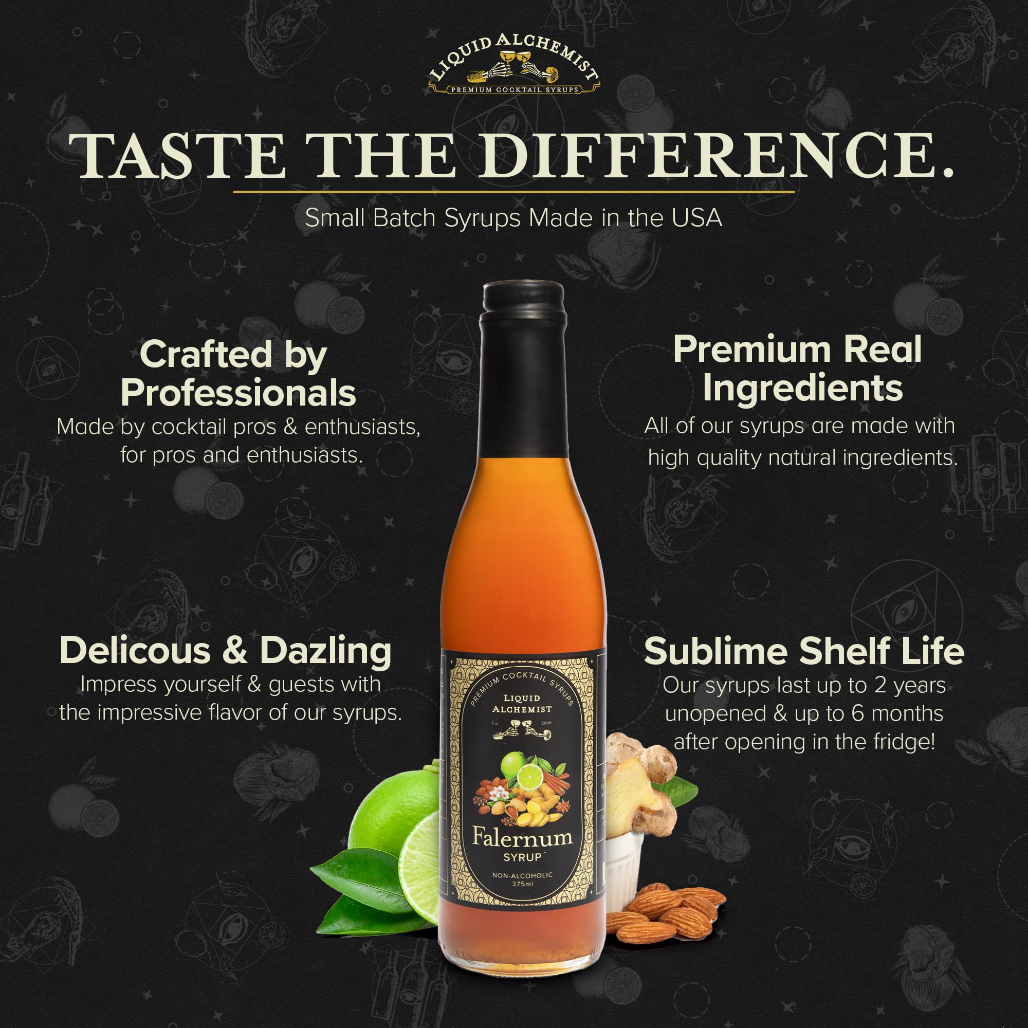 Liquid Alchemist poured into a rum cocktail to illustrate cocktail enhancement