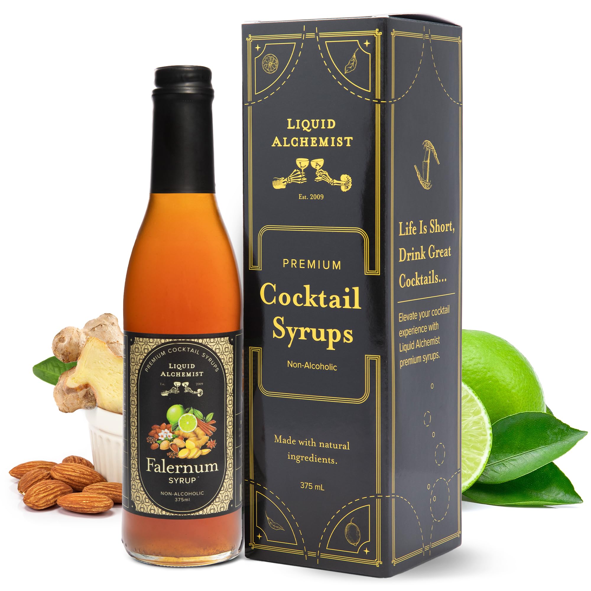 Liquid Alchemist front label showing product identity and benefits