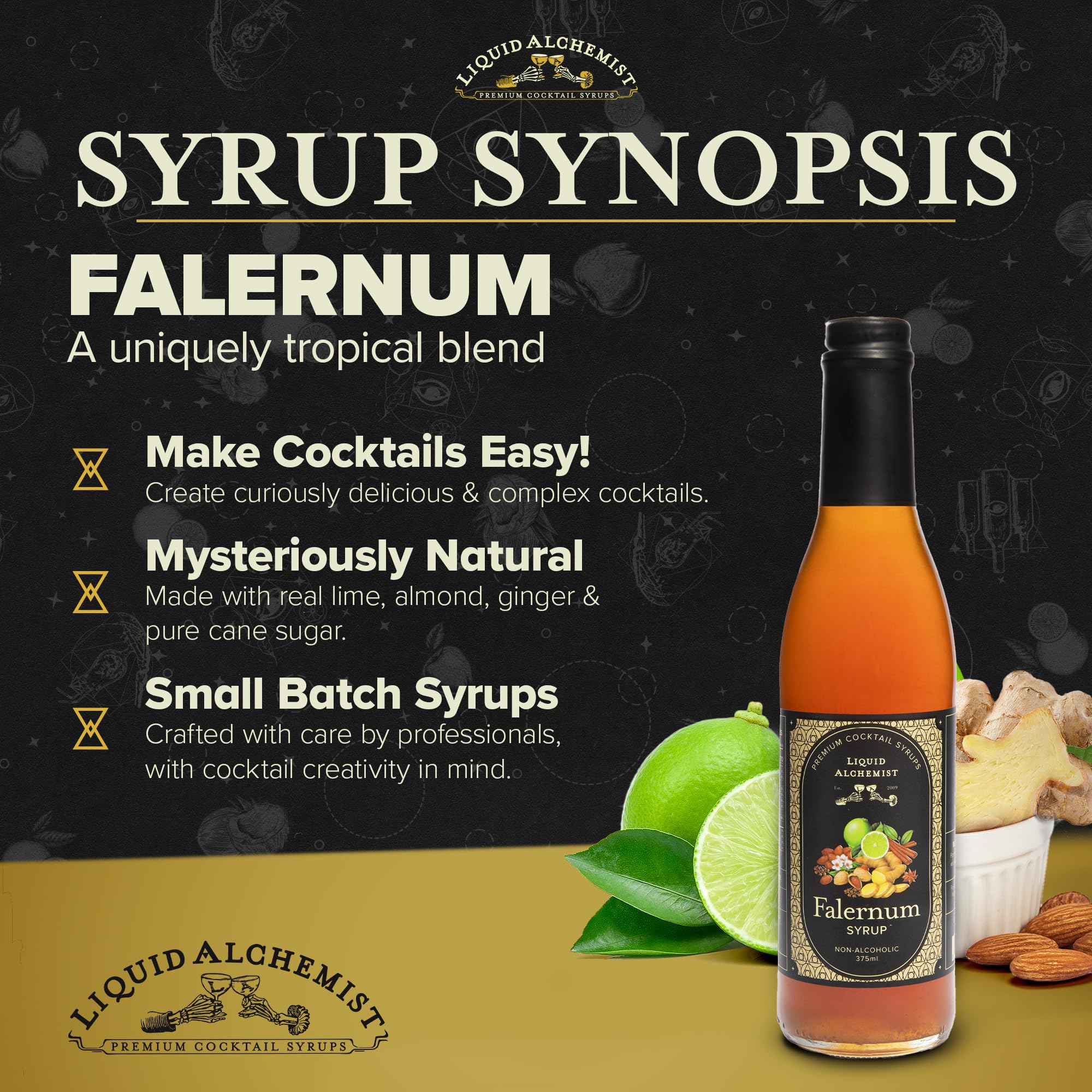 Liquid Alchemist syrup being poured to show ease of use and viscosity