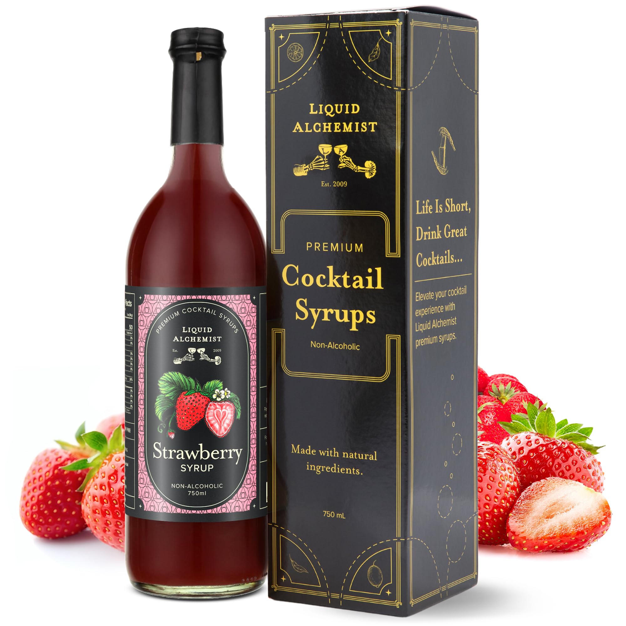 Liquid Alchemist front label showing bottle and brand for clear identity and trust