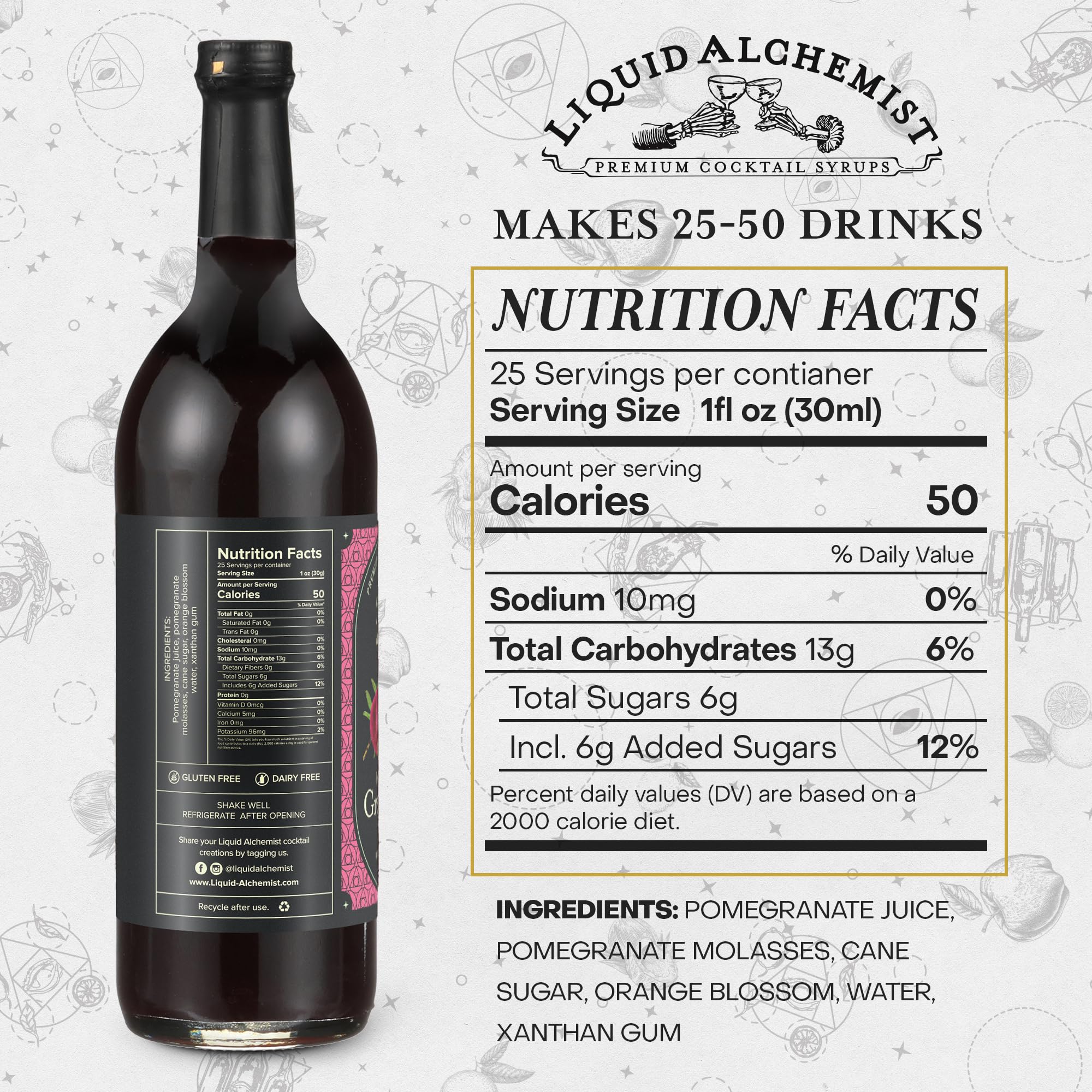 Liquid Alchemist pouring stream detail illustrating smooth mixability benefit