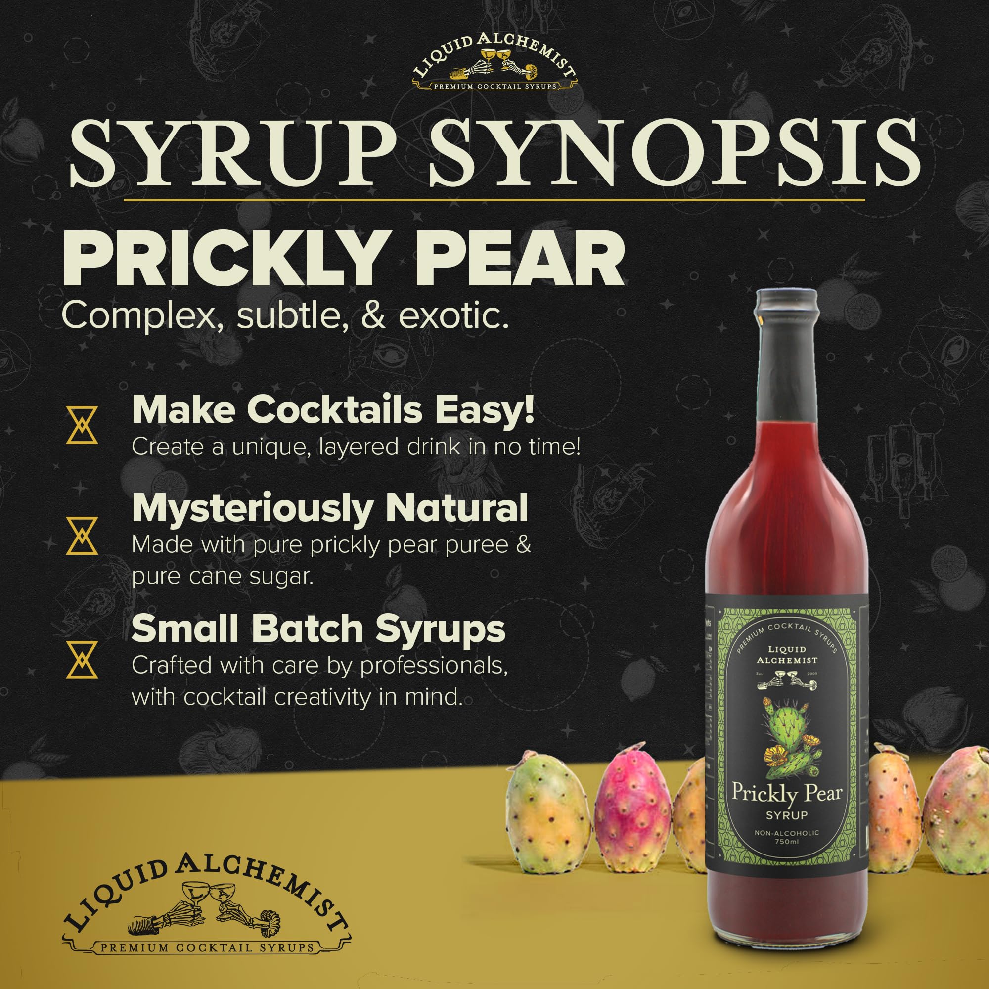 Liquid Alchemist syrup pouring to show texture and easy mixing benefit