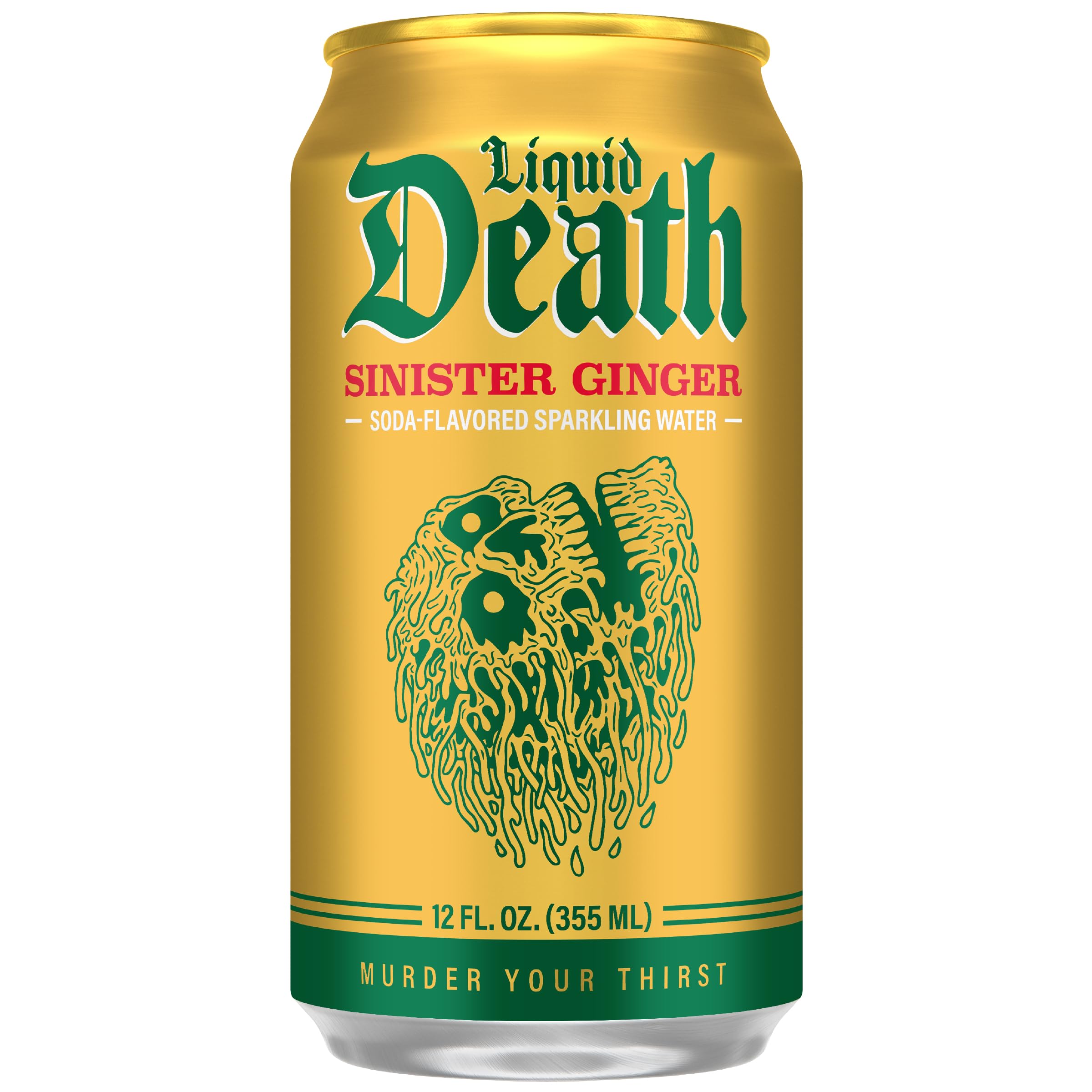 Liquid Death nutrition label close-up highlighting 4g sugar and 20 calories