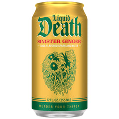 Liquid Death nutrition label close-up highlighting 4g sugar and 20 calories