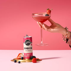 Liquid Remedy can open pouring into glass showcasing ready-to-drink benefit