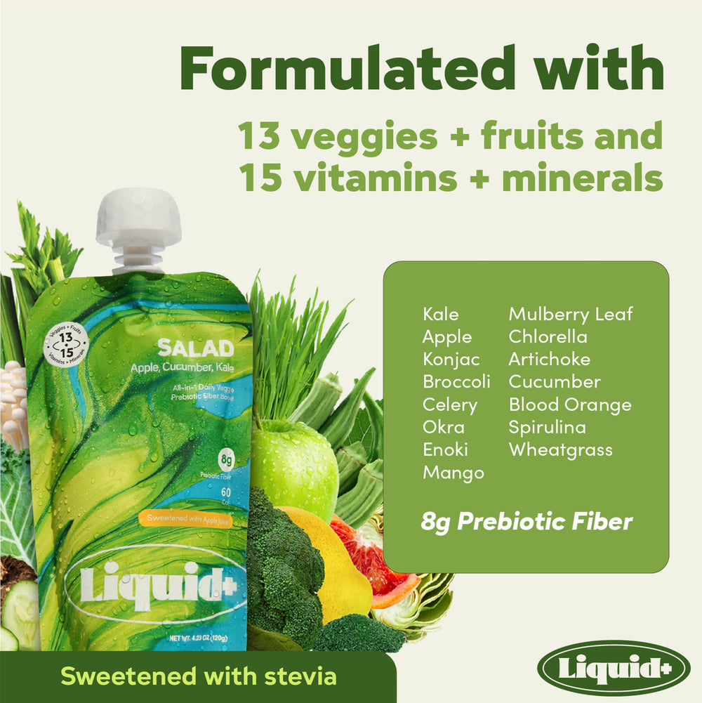 Liquid+ 28-pack box with pouches showing quantity and storage