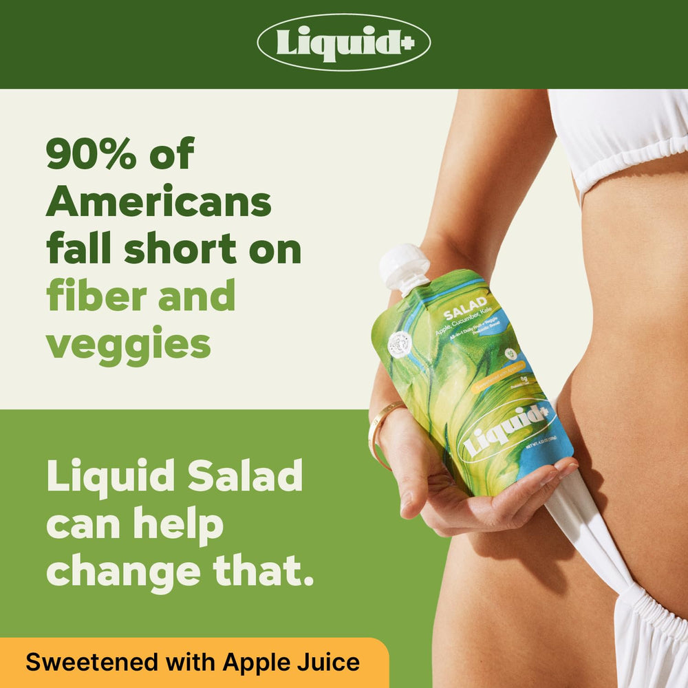Liquid+ label showing nutrition facts and third-party certification trust