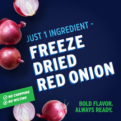 LITEHOUSE close-up of freeze-dried red onion pieces highlighting vibrant color and aroma