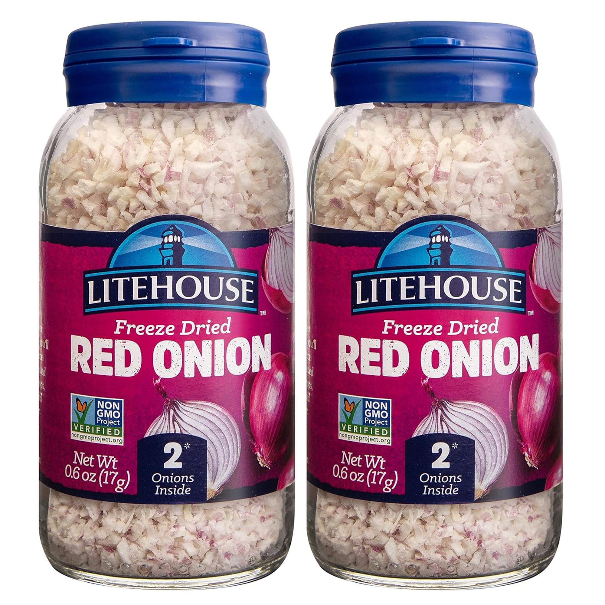 LITEHOUSE front packaging showing two 0.60 oz jars and pantry-ready convenience