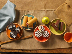 Little Debbie rolls on a plate being served at a picnic, easy portable dessert