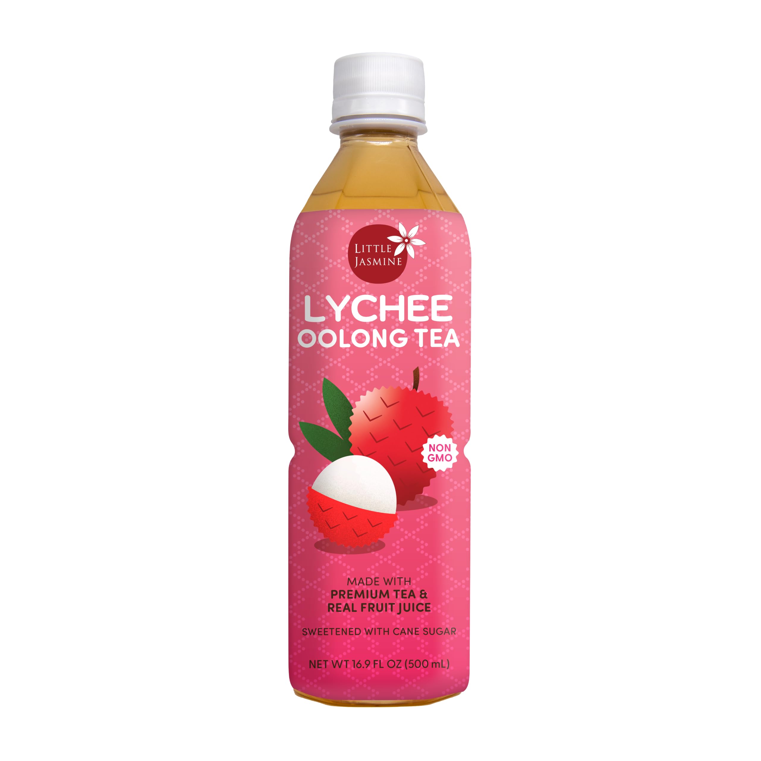 LITTLE JASMINE bottle front view showing label and natural ingredients for refreshing taste