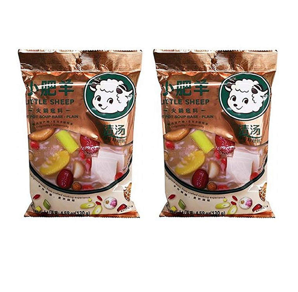 Little Sheep front packaging showing two 130g sachets and clear product identity benefit convenience