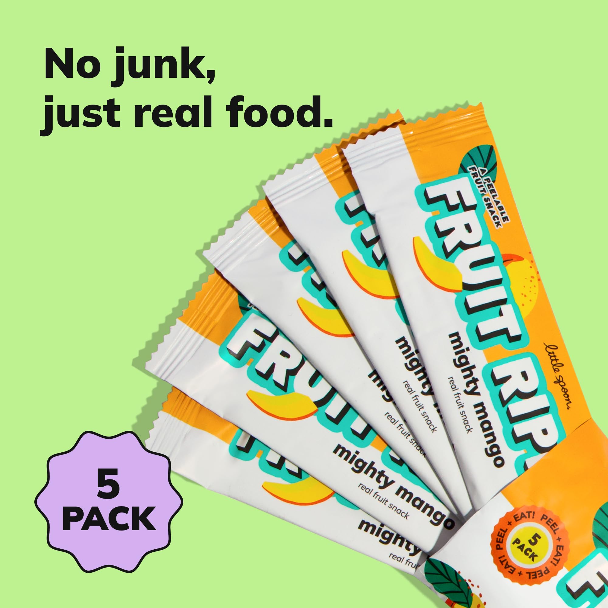 little spoon pouch inside a child's lunchbox demonstrating easy packing benefit