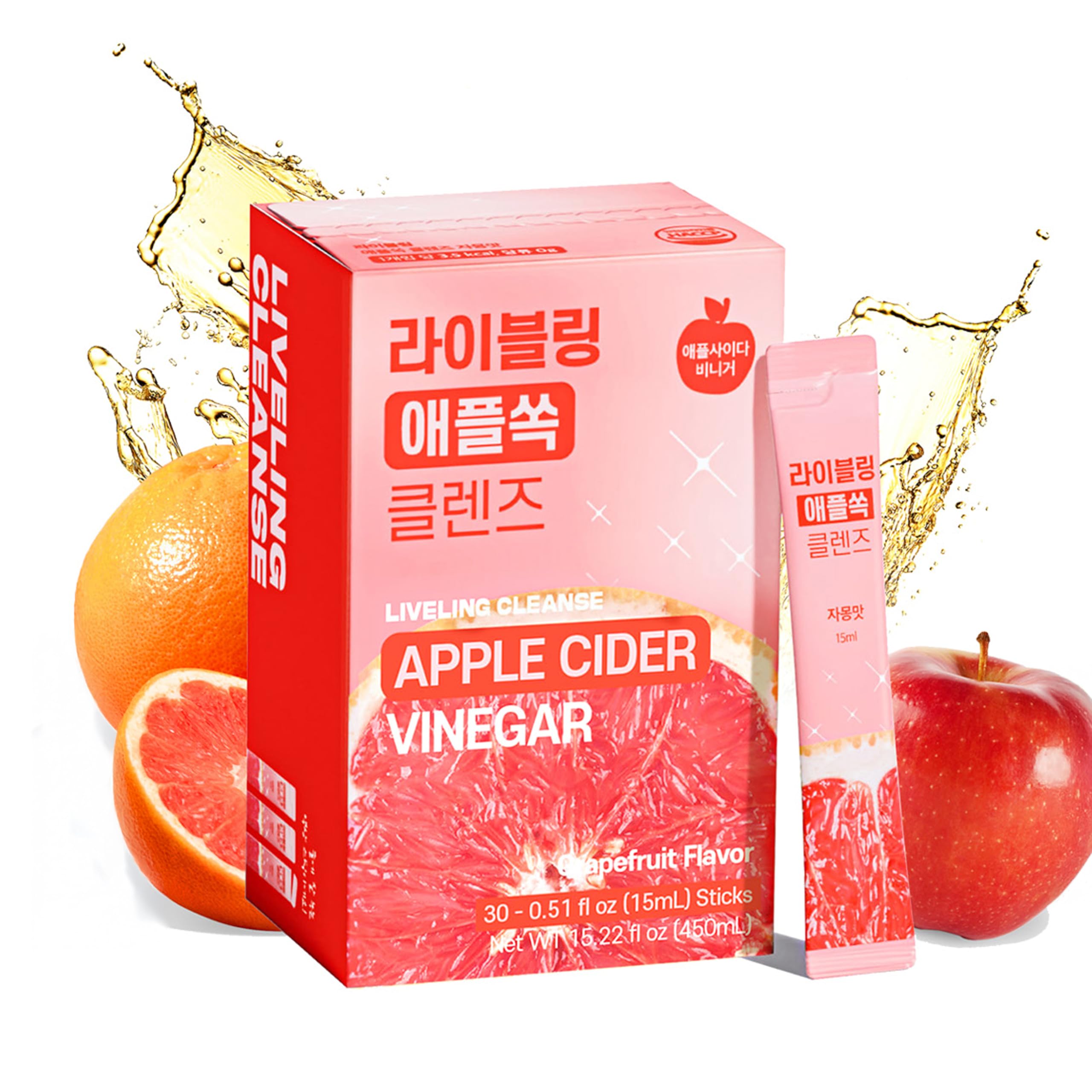 LIVELING front packaging showing grapefruit sticks and key benefits