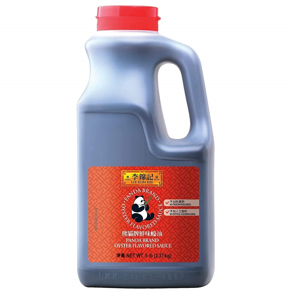 LKK Panda oyster sauce 5 lb front label showing brand and product benefit