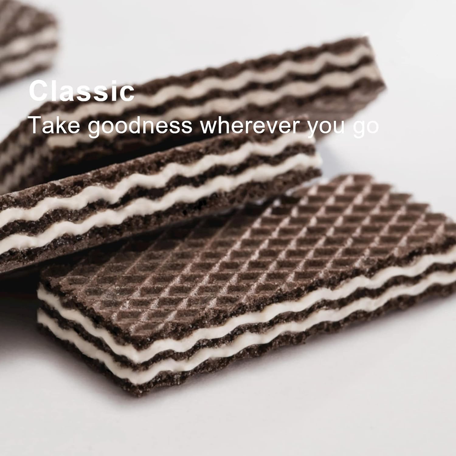 Loacker individually wrapped wafer pack close-up preserving freshness