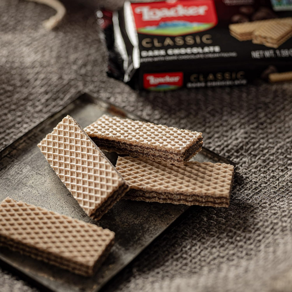 Loacker product label and certifications, reassures sustainable and non-GMO benefit