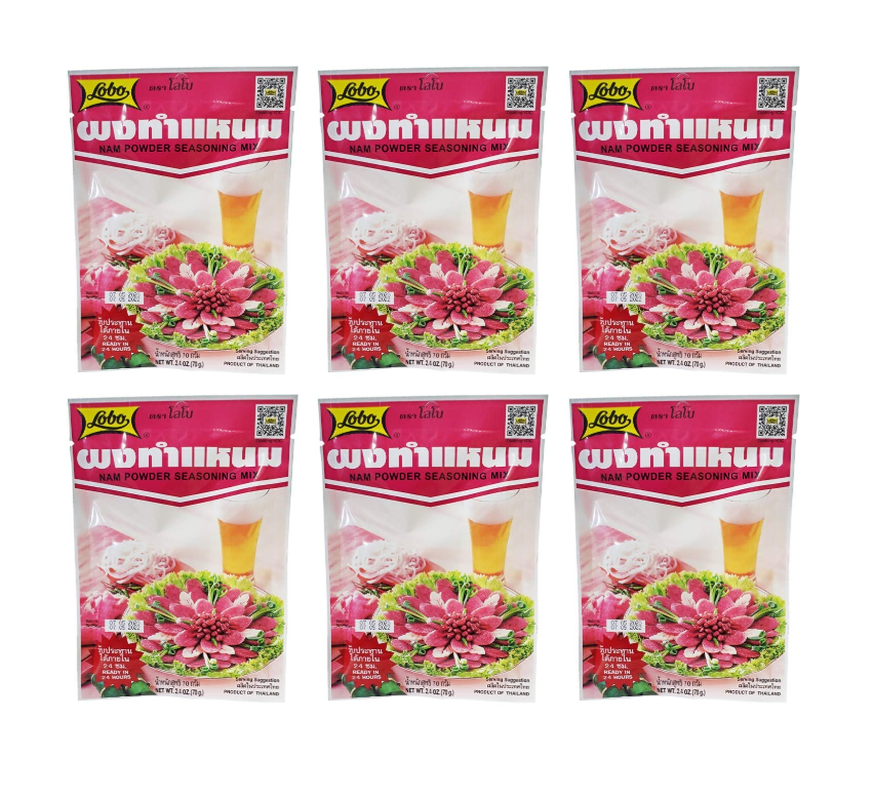 Lobo front packaging showing six-pack for easy storage and quick use