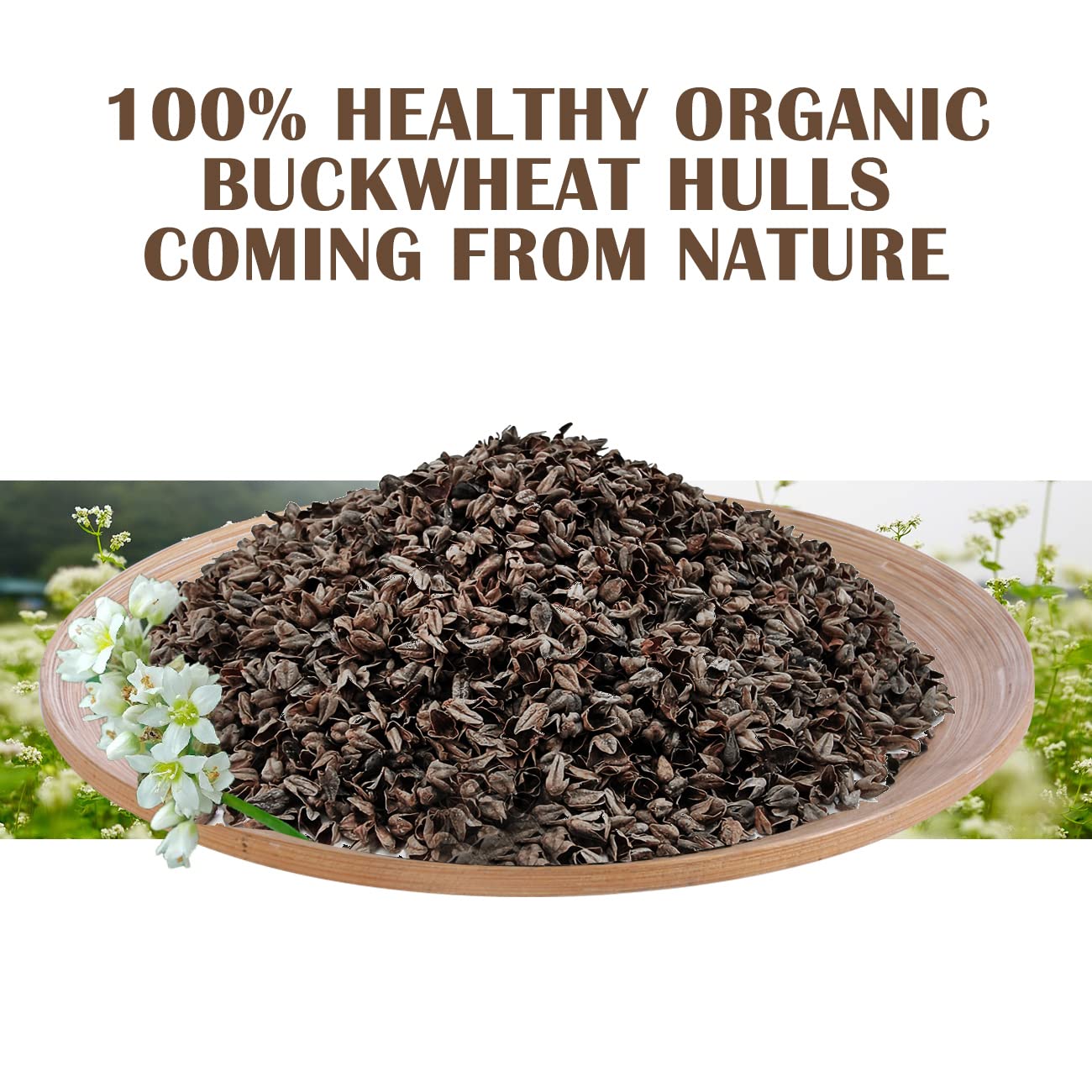LOFE pet bed filled with buckwheat hulls showing comfortable durable stuffing benefit