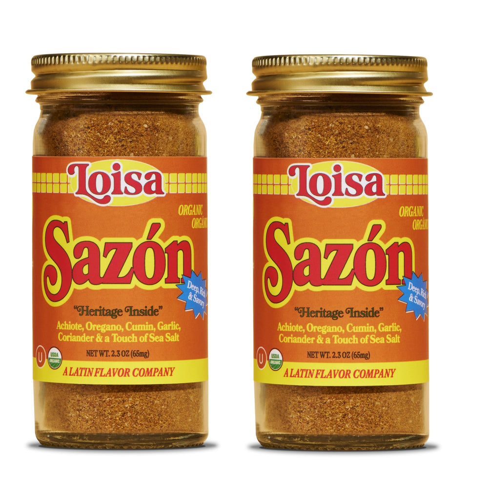Loisa front packaging two jars showing label and size for pantry convenience