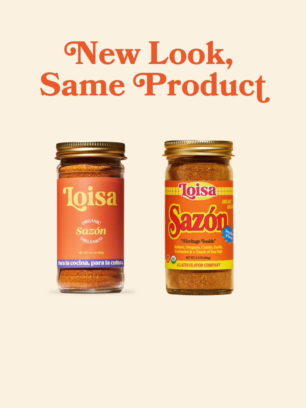 Loisa ingredients flatlay with organic spices highlighting natural ingredients and transparency