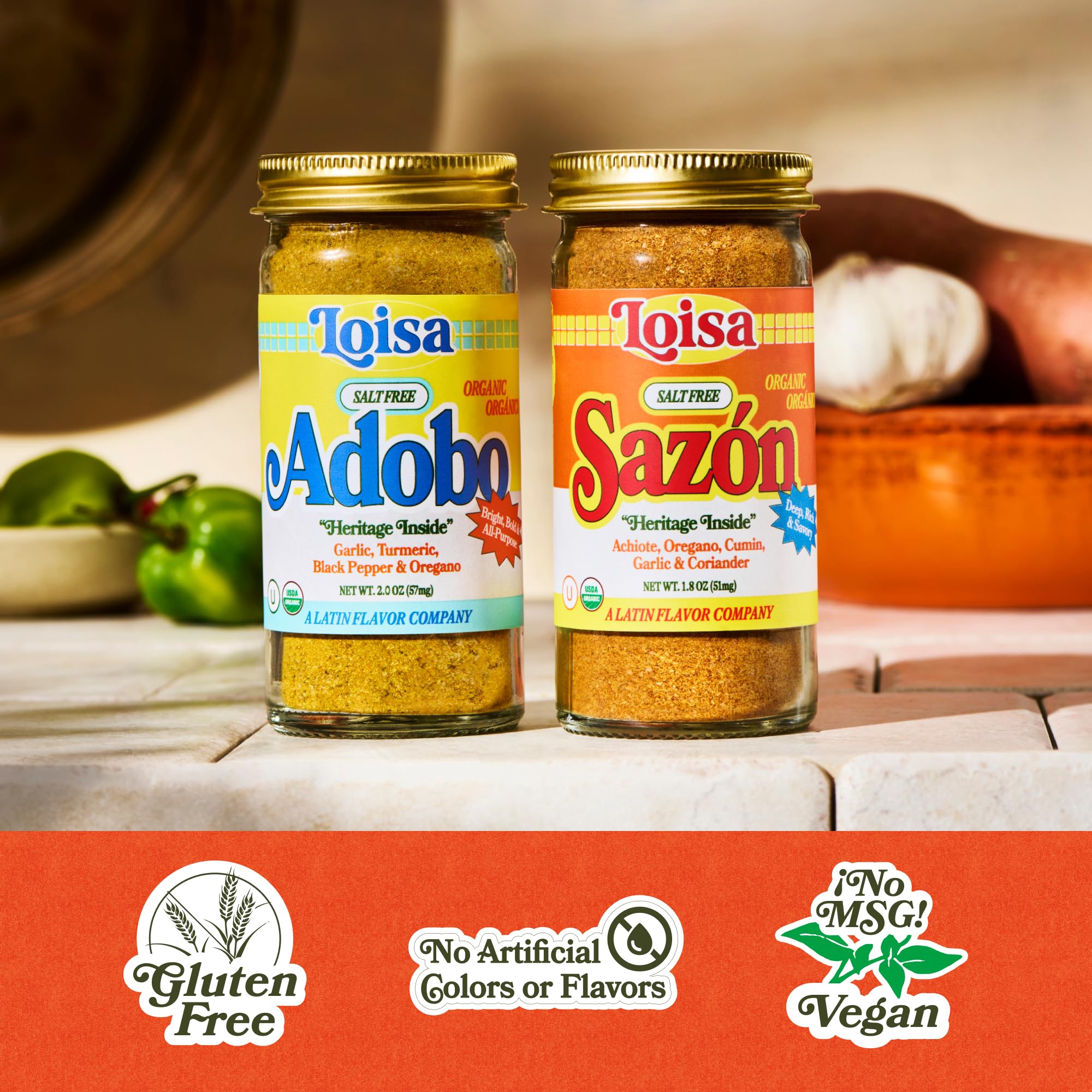 Loisa sazon poured over rice showing vibrant color and flavor enhancement