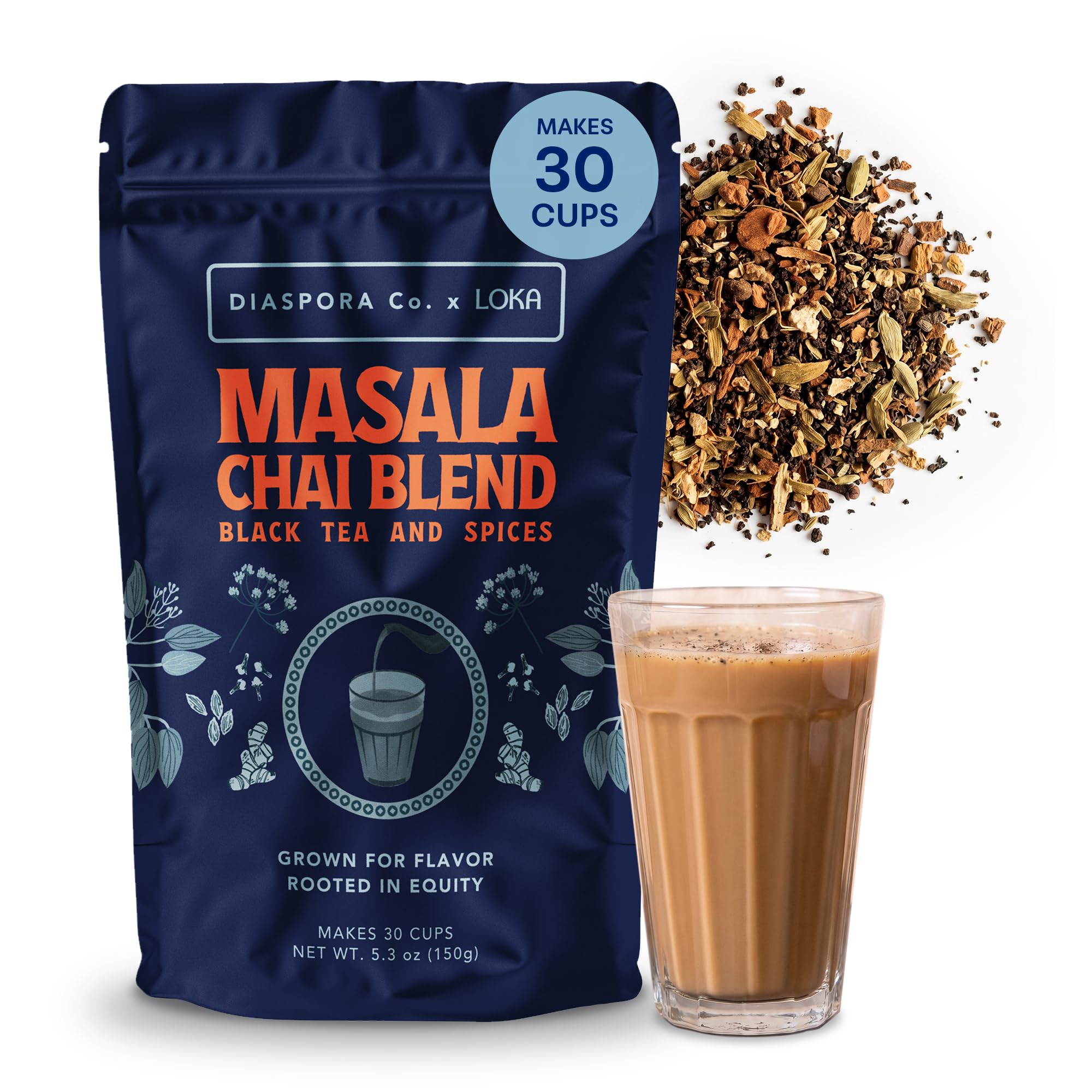 Loka front packaging showing blend and net weight for easy identification