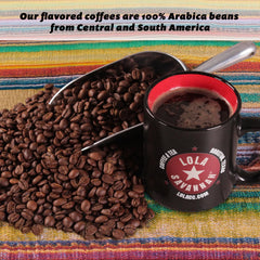 Lola Savannah brewed cup showcasing toasted pecan aroma and smooth balanced taste