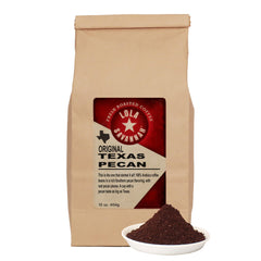 Lola Savannah front packaging showing 1 lb bag and pecan flavor benefit