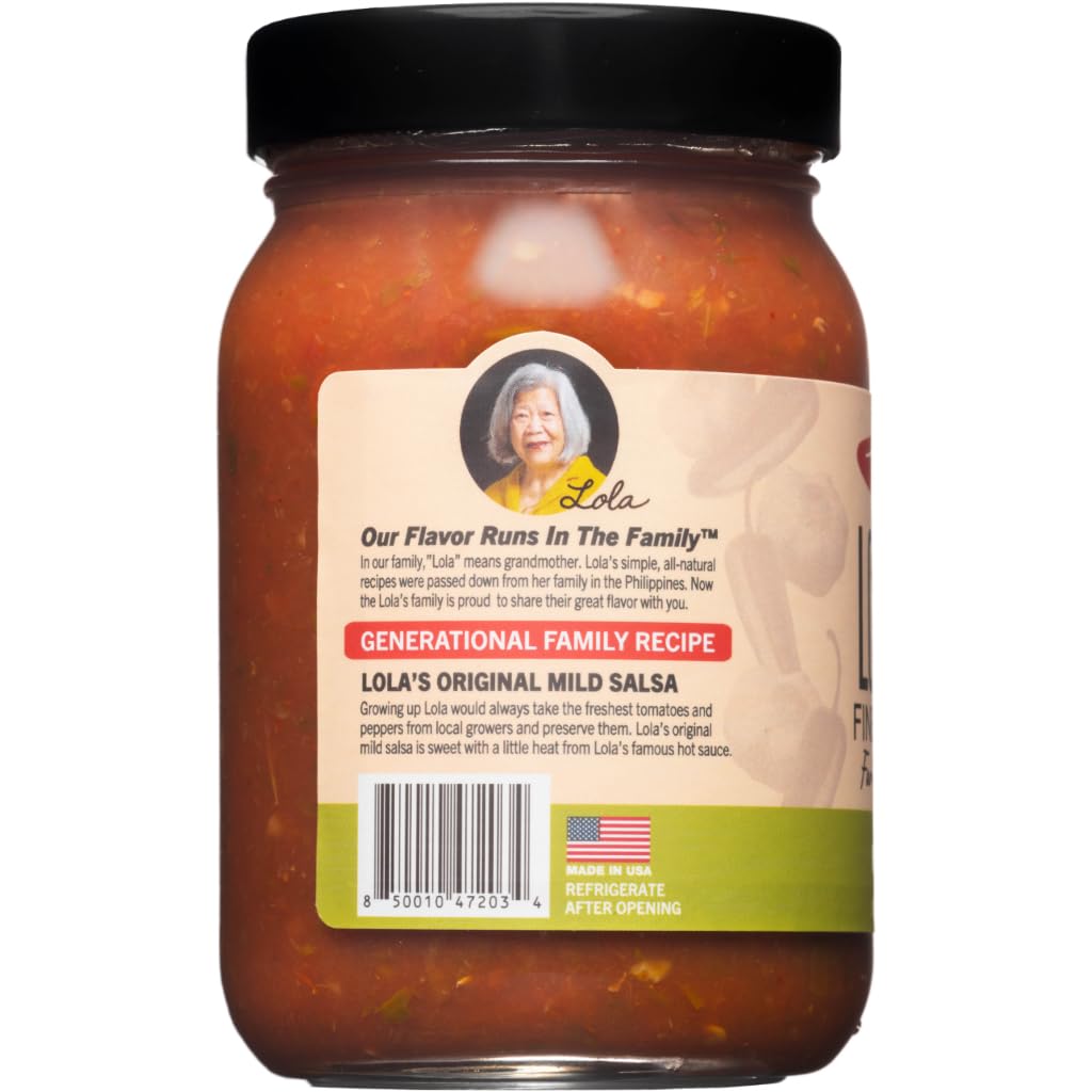 Lola's Fine Hot Sauce close-up texture highlighting chunky fresh ingredients