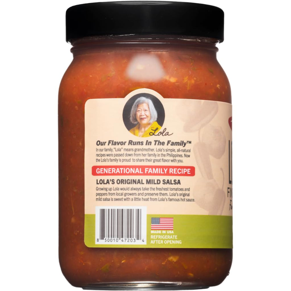 Lola's Fine Hot Sauce close-up texture highlighting chunky fresh ingredients