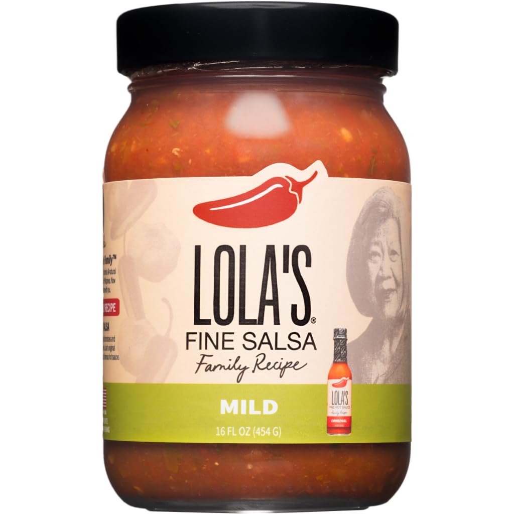 Lola's Fine Hot Sauce front jar showing label and promise of mild heat