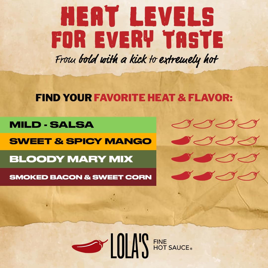 Lola's Fine Hot Sauce in a serving bowl ready for parties and dips